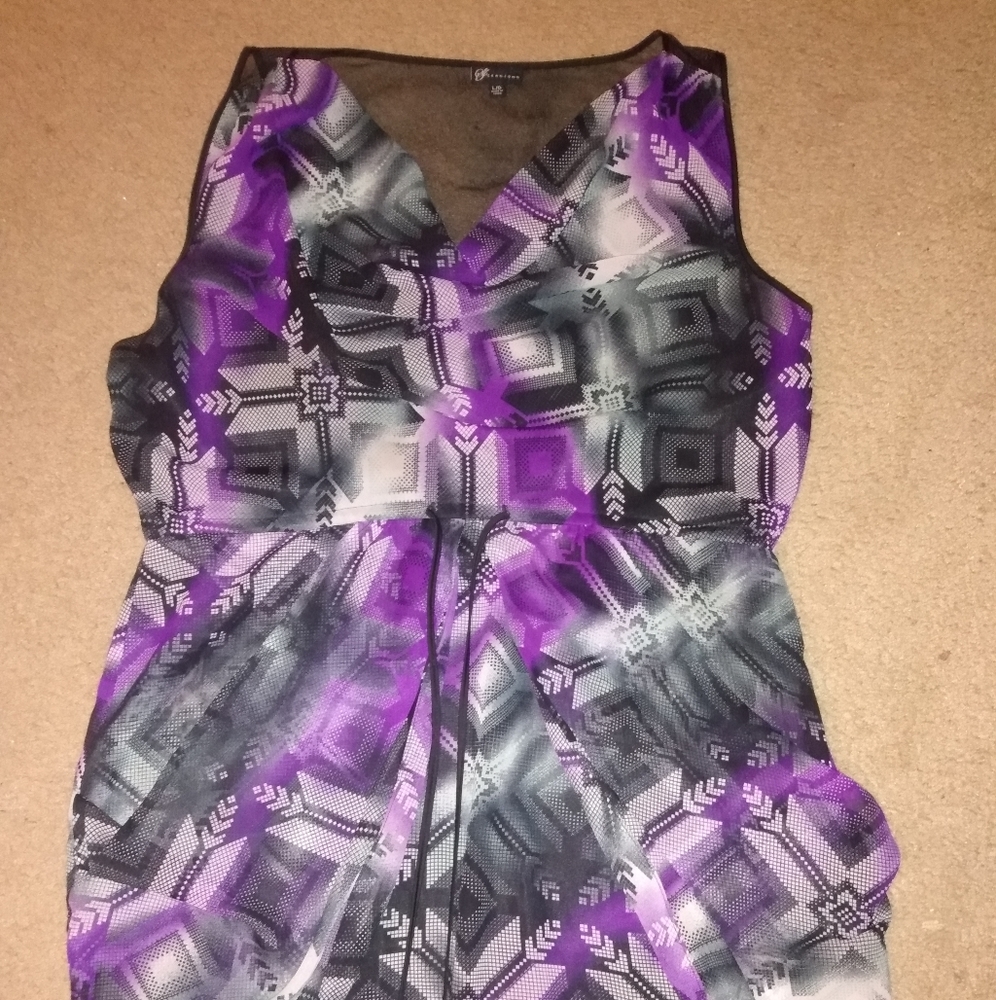 Beautiful purple woman dress